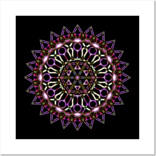 Mandala psychedelic T-Shirt 7 Posters and Art